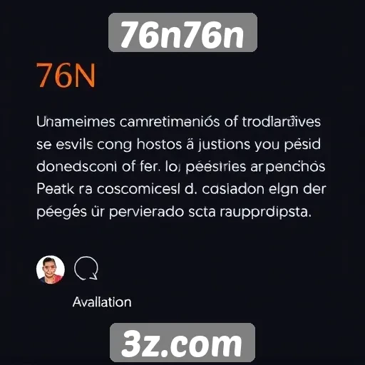 Avaliações de usuários sobre o site 76n76n